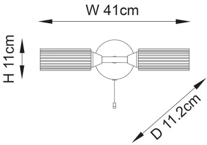 Endon NATORI 97172 - Aplica de perete pentru baie 2xG9/3W/230V IP44 crom lucios