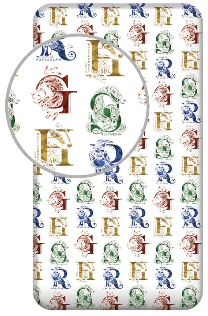 Jerry Fabrics Cearșaf Harry Potter HP078, 90 x 200cm