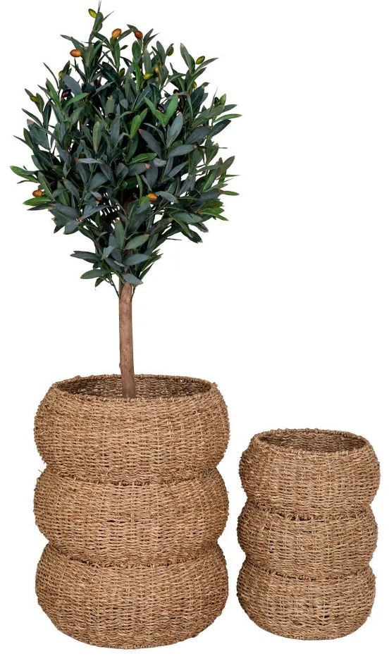 Cosuri Sarbas, iarbă de mare, natural, 2pcs