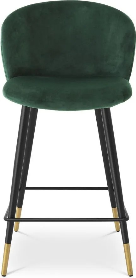 Scaun de bar design elegant LUX Counter Stool Volante, verde inchis 115738 HZ