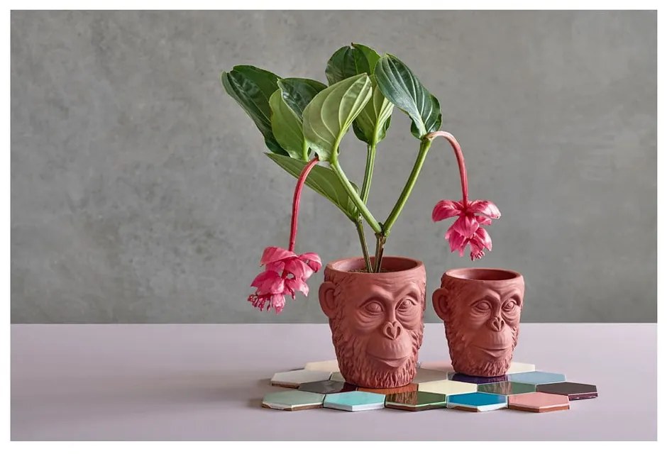 Ghiveci Villa Collection Calbe, înălțime 22,5 cm, roșu