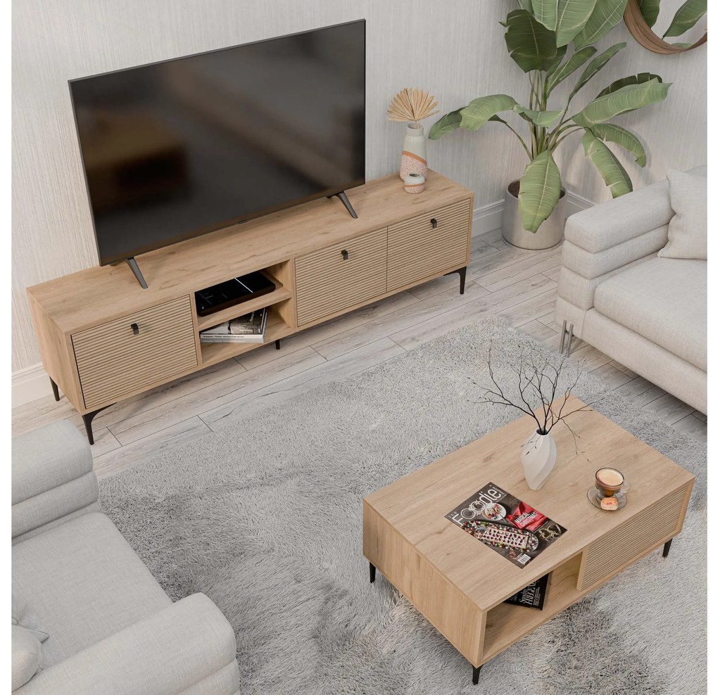 Set mobilier living Settle 1 (stejar). 1108072