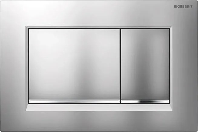 Geberit 115.883.JQ.1 - Plăcuță de acționare Sigma30, 24,6 x 16,4 cm, crom mat / crom lucios