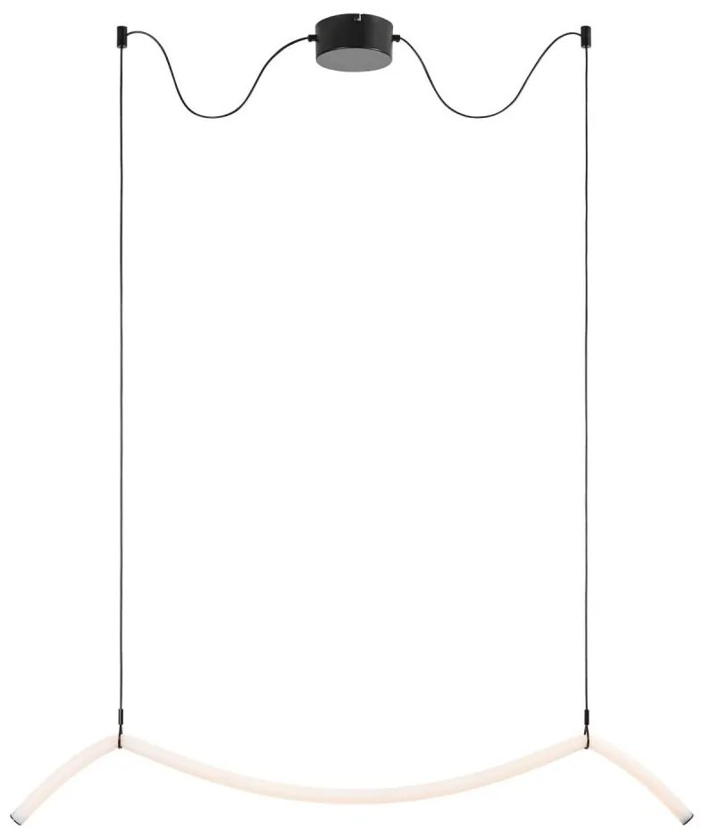 Markslöjd 108873 - Lustră LED MELT, reglabilă pe cablu, 13W, 230V, neagră