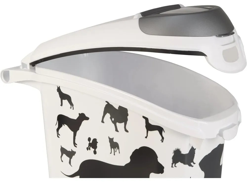 Recipient de hrană Curver alb, 23 l