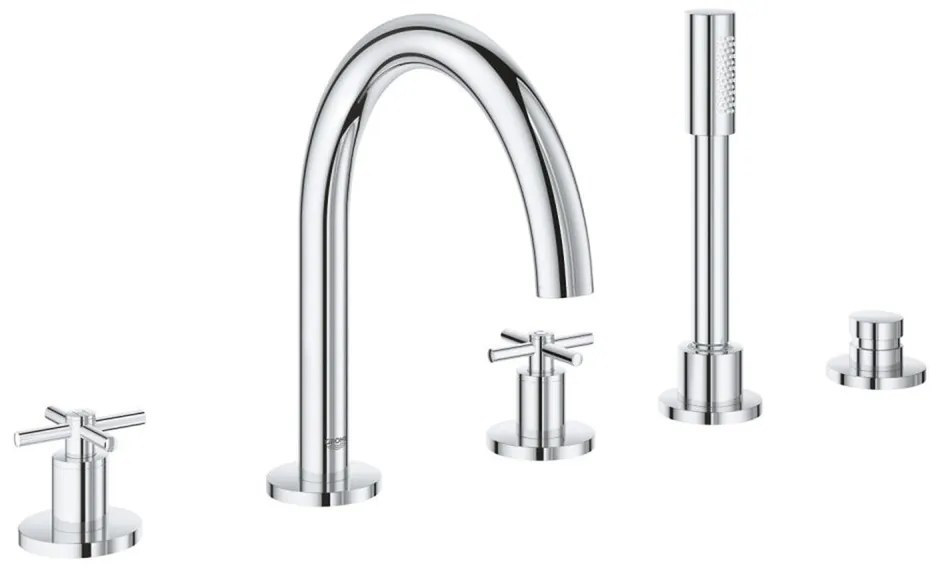 Baterie cada - dus Grohe Atrio 5 elemente crom