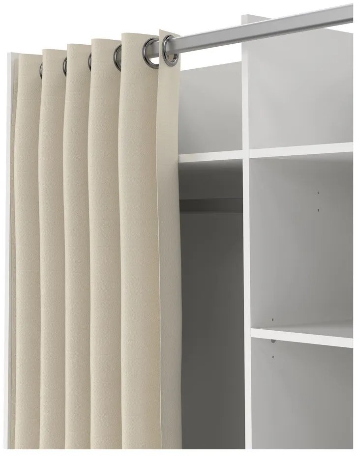 Șifonier alb/bej 100x160 cm Kit – Tvilum