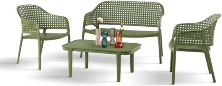 Set terasă Martina polipropilenă HoReCa - VERDE