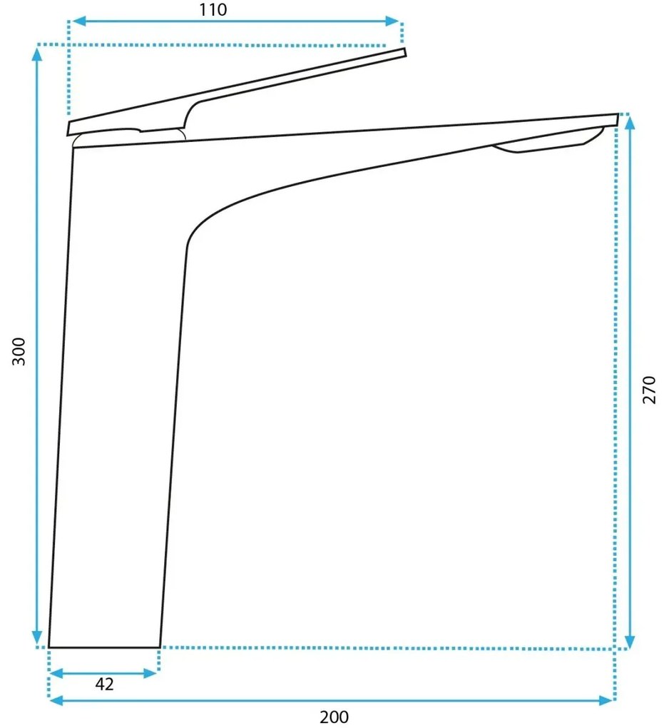 Rea Avalon baterie lavoar stativ auriu REA-B1127