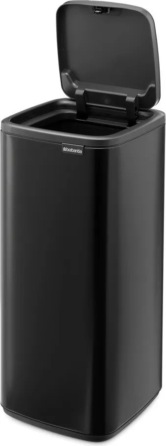 Coș de gunoi negru mat cu senzori de atingere din oțel 30 l Bo Touch – Brabantia