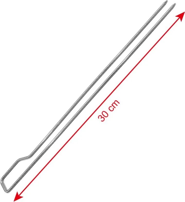 Țepușe pentru frigărui BBQ XL DELANO, lungime 30 cm – set 8 buc.