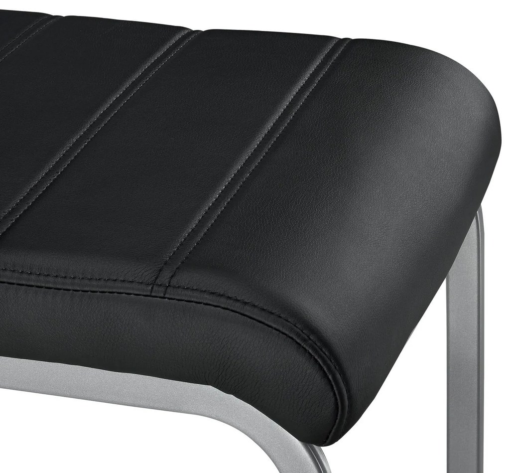 Juskys Set 2 scaune consola Vegas - negru