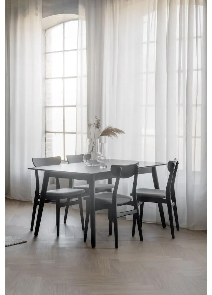 Masă de dining Rowico Lotta, 140 x 90 cm, negru