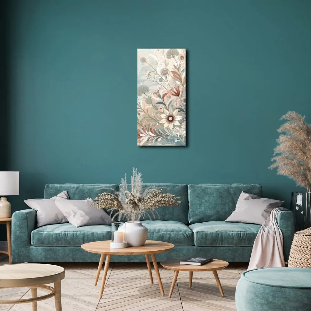 Tablou flori delicate în tonuri pastel