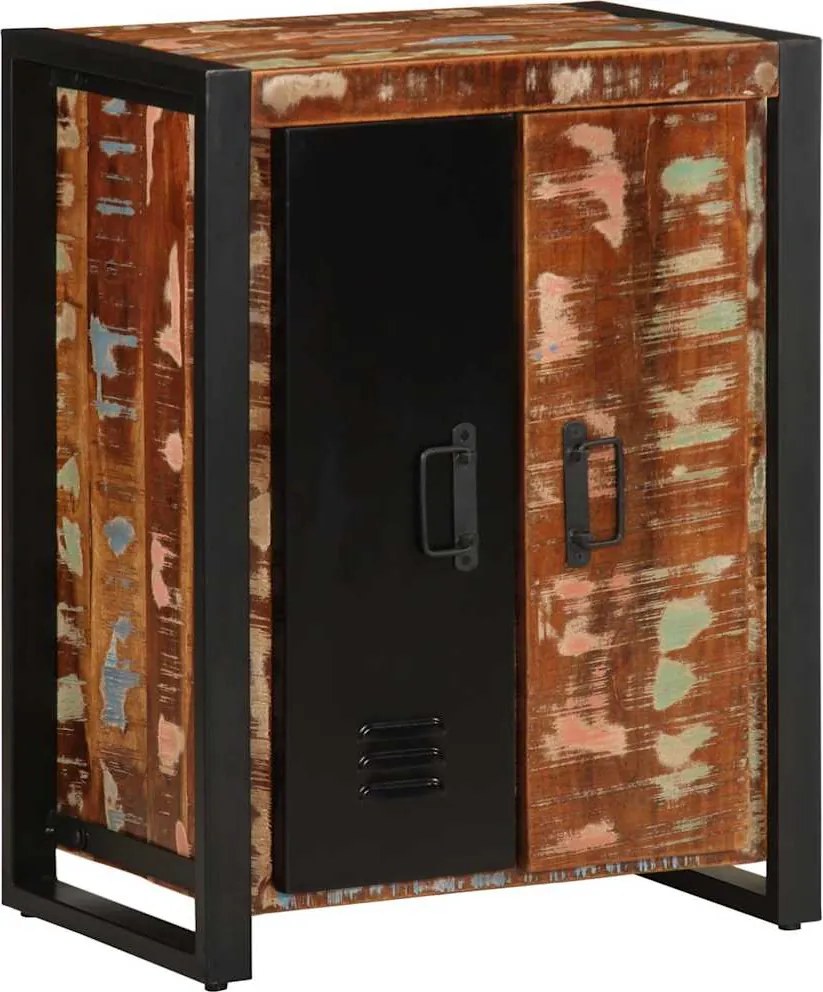 vidaXL Bufetă multicolor 55x35x70 cm lemn masiv recuperat