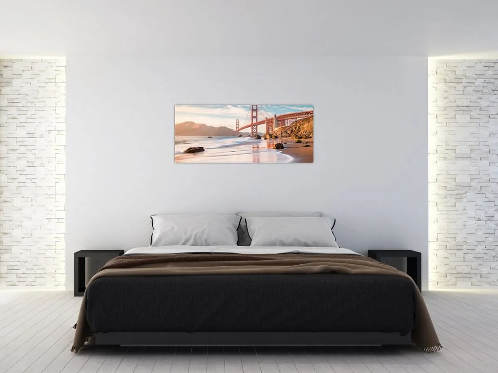 Tablou - Golden Gate Bridge (120x50 cm)