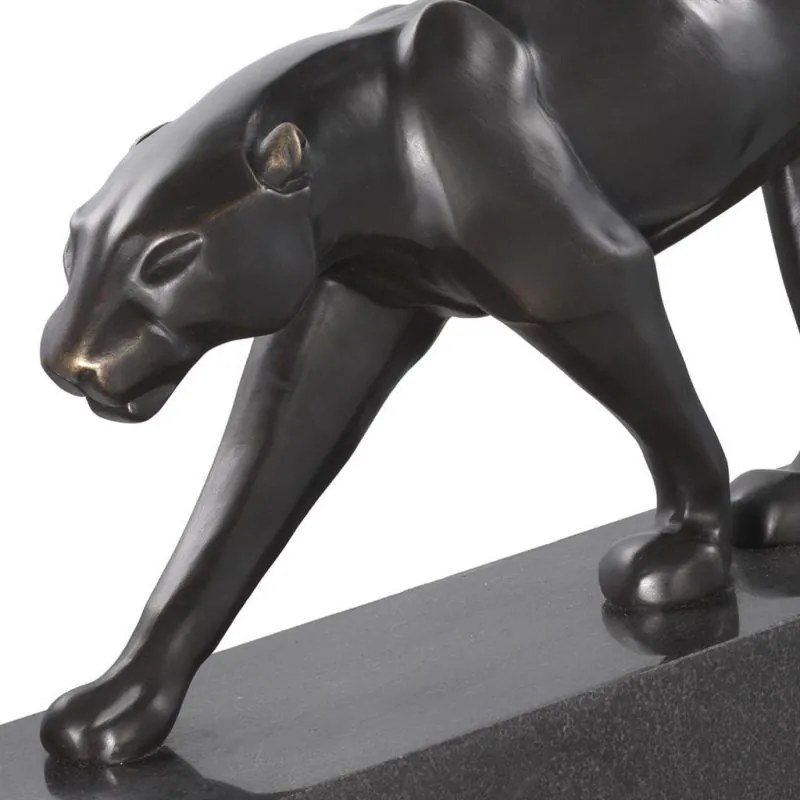 Statueta/ Obiect decorativ din marmura si bronz Pantherae 112461 HZ