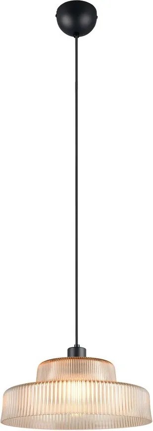 Lustră chihlimbar cu abajur din sticlă ø 35 cm Abella – Reality