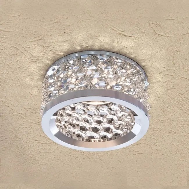 Spot incastrabil dimabil, cristal K10 Korb crom Str 10-461 chrom/EBL OR