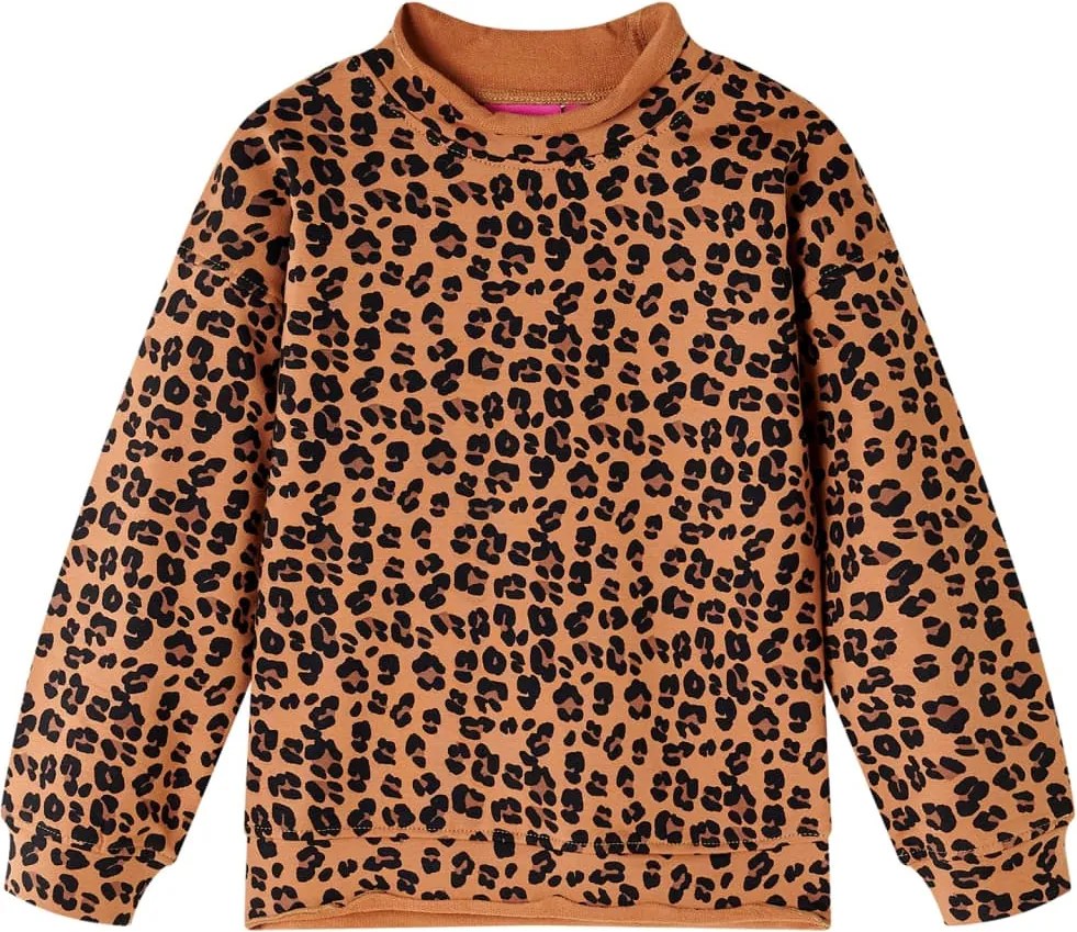 vidaXL Bluzon pentru copii, cognac deschis, 104