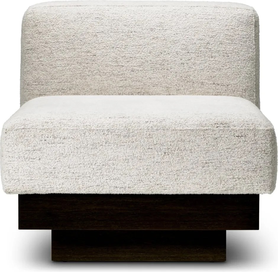 Fotoliu modern LUX Bastion, Seashell off-white