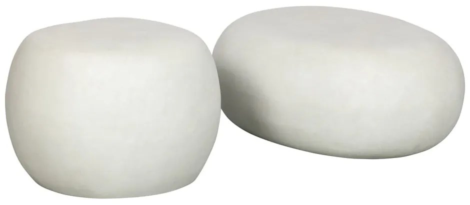 Măsuță de cafea albă rotundă ø 50 cm Pebble – vtwonen