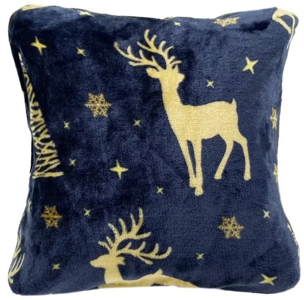 Husa de perna microplus GOLDEN DEER 40x40 cm albastru inchis