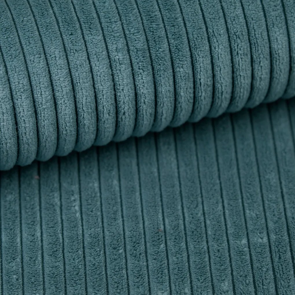 Canapea colt extensibila SMART COSARO petrol, cu colt bilateral + 2 perne CADOU