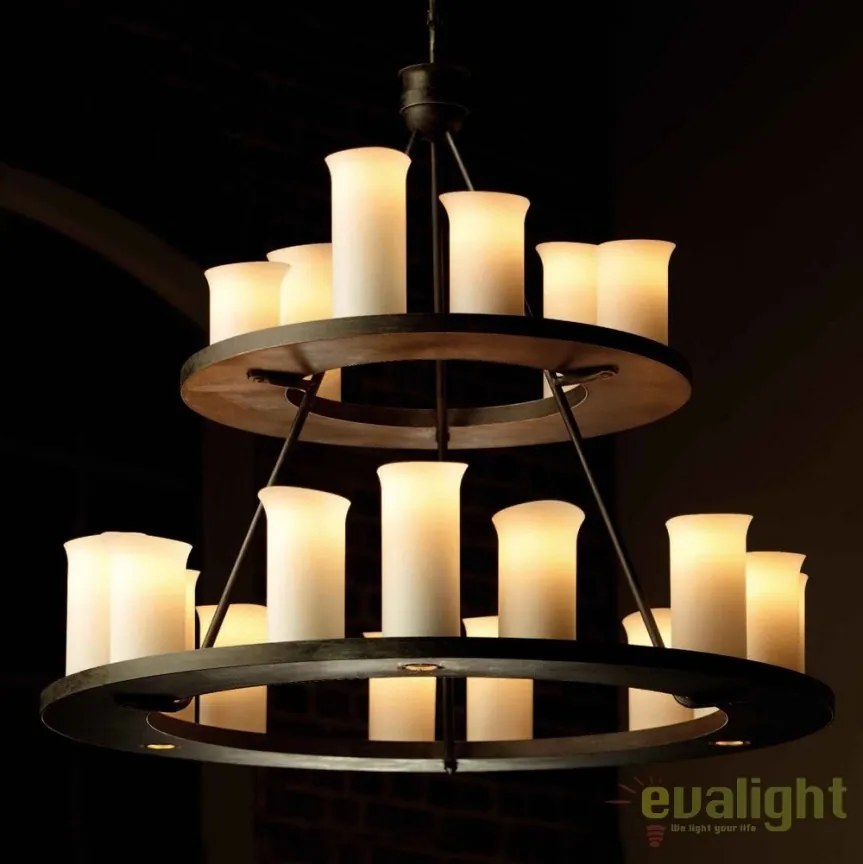 Candelabru masiv din fier forjat cu 21 surse de lumina, HL 2560