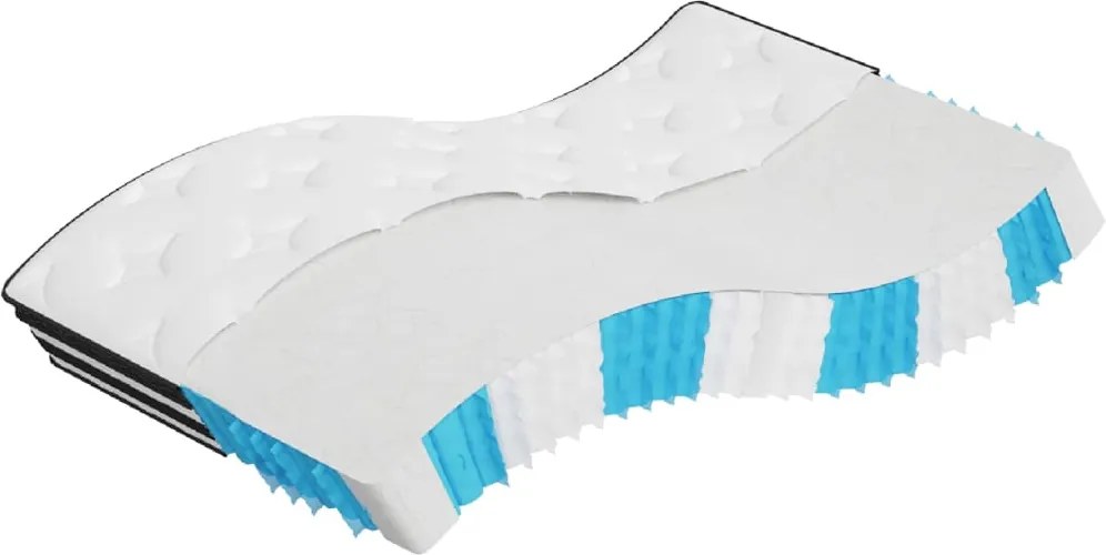 vidaXL Saltea cu arcuri buzunar, fermitate medie, 120x200 cm