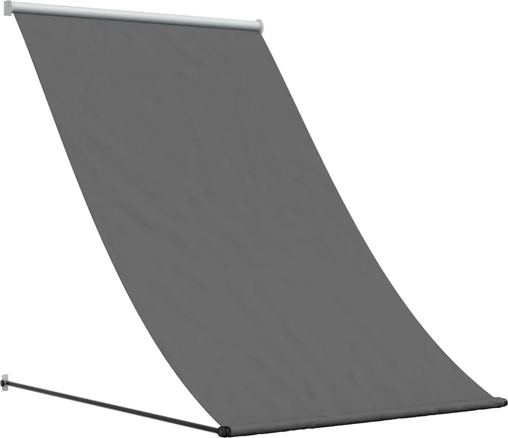 vidaXL Copertină retractabilă, antracit, 150x150 cm, țesătură și oțel