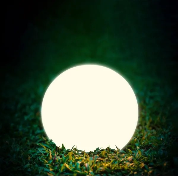 Lampă LED solară BALL LED/3,7V 2000 mAh d. 50 cm IP65 alb