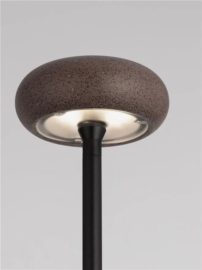 Corp iluminat exterior decorativ cu tarus CAMI H-80cm, ciment rosu