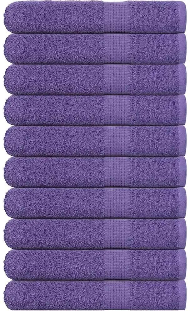 vidaXL Prosoape de saună, FROGN, violet, 10 buc., 80x200 cm, 360 g/m²