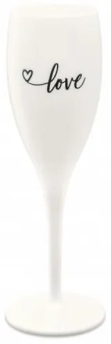 Pahar pentru sampanie Unbreakable Superglas Alb, Love, 100 ml