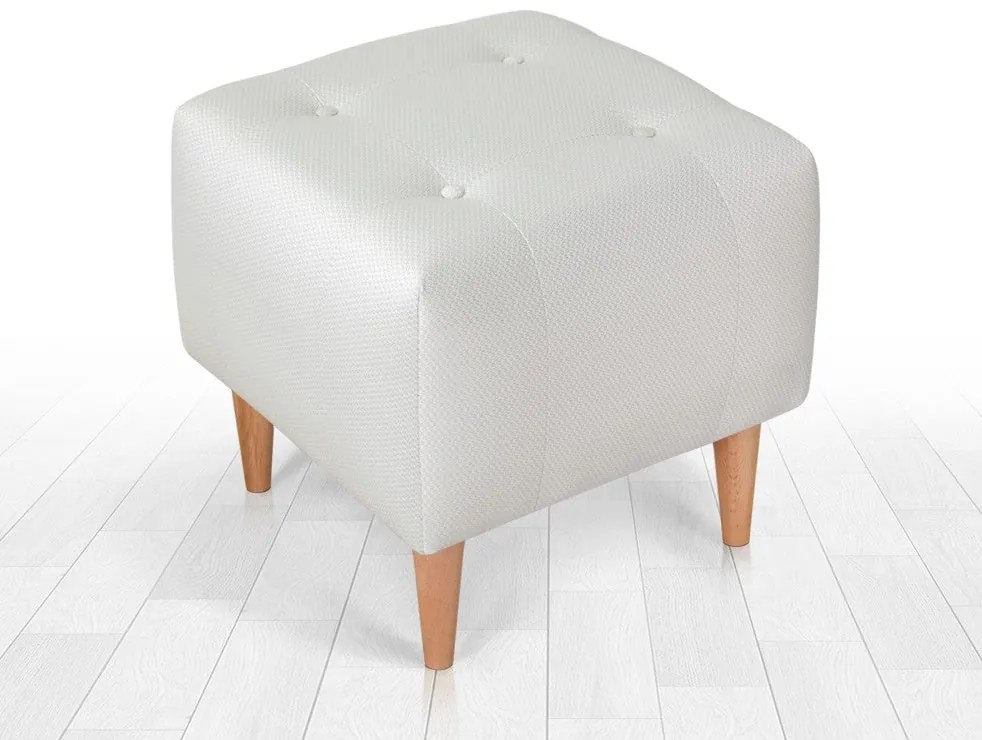 Taburet tapițat Tomp - Cream