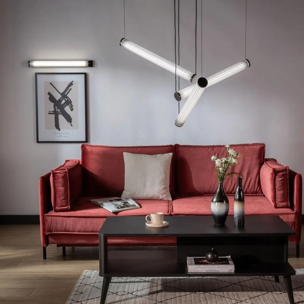 Lustra LED smart cu telecomanda COMO titan periat