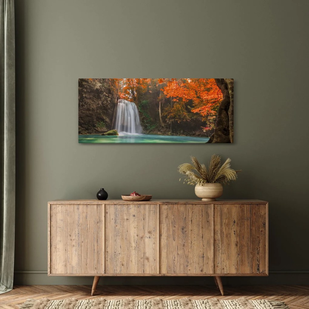 Tablou - Cascadă în Thailanda (120x50 cm)