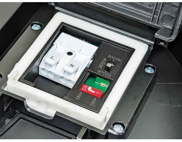 Plafonieră LED dimabilă VARIO LUMO LED/13/18W/230V d. 36 cm IP44 negru