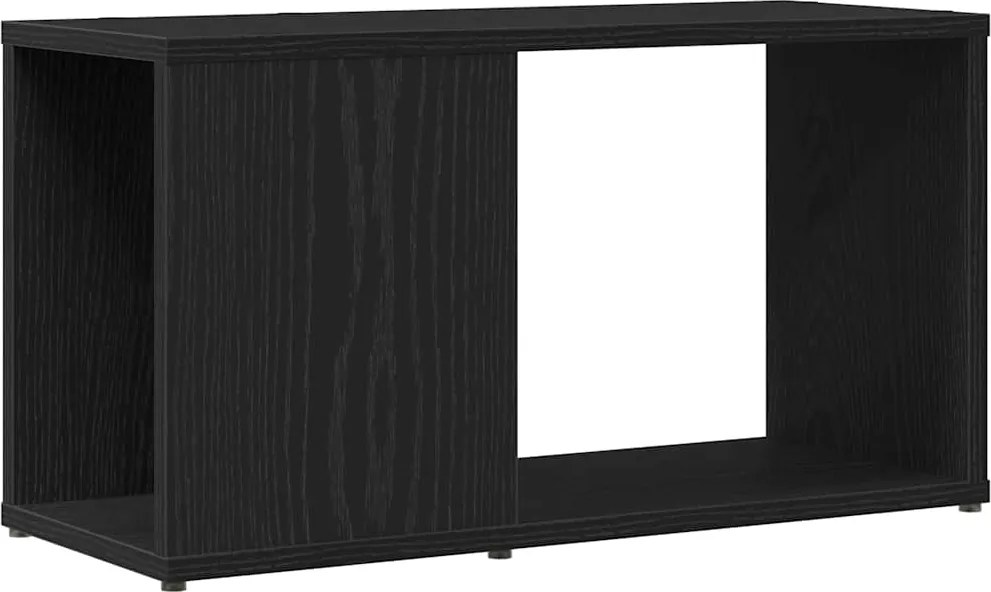 vidaXL Dulap TV Stejar Negru 60x24x32 cm Lemn prelucrat