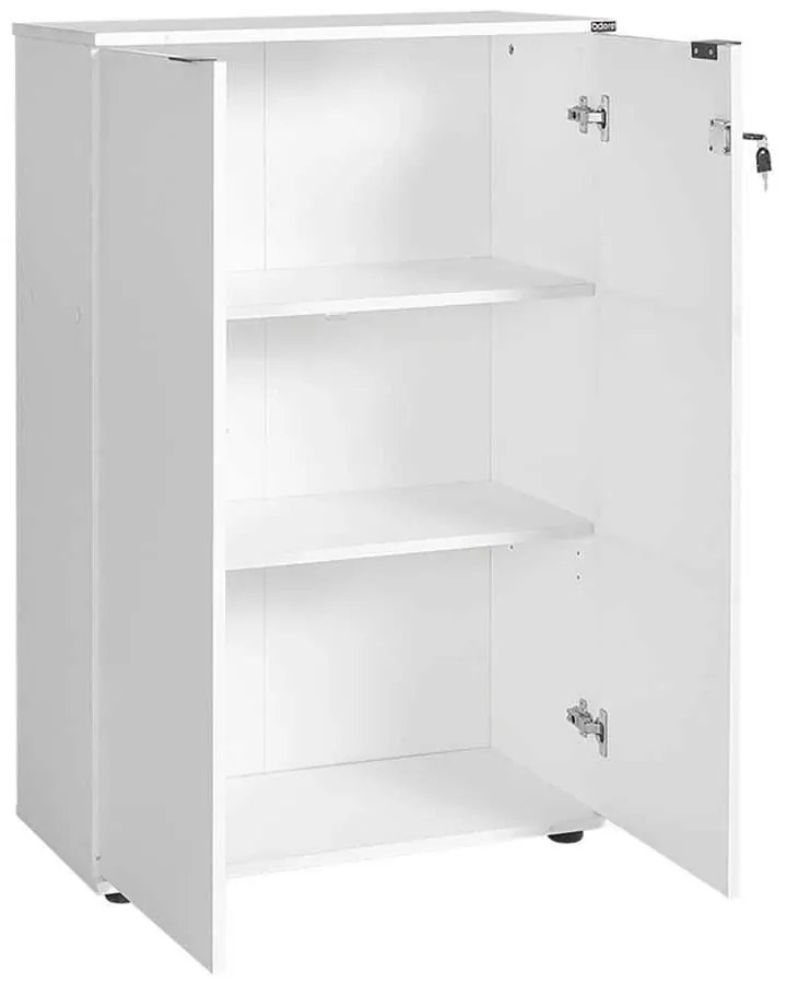 Biblioteca Adore Rio, 2 usi cu cheie, 3 rafturi, 72 x 109 x 34 cm