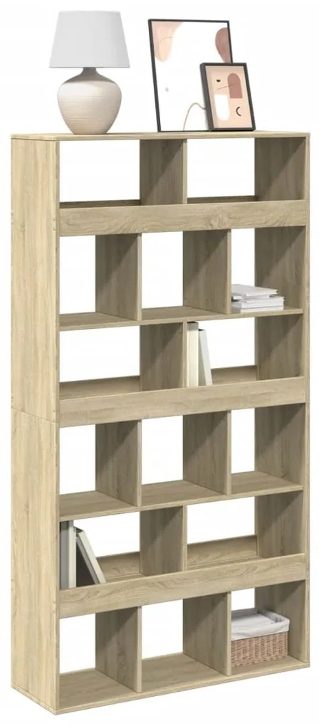 3309377 vidaXL Bibliotecă, stejar sonoma, 100x33x187,5 cm, lemn prelucrat