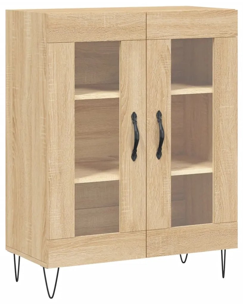 827783 vidaXL Dulap, stejar sonoma, 69,5x34x90 cm, lemn compozit