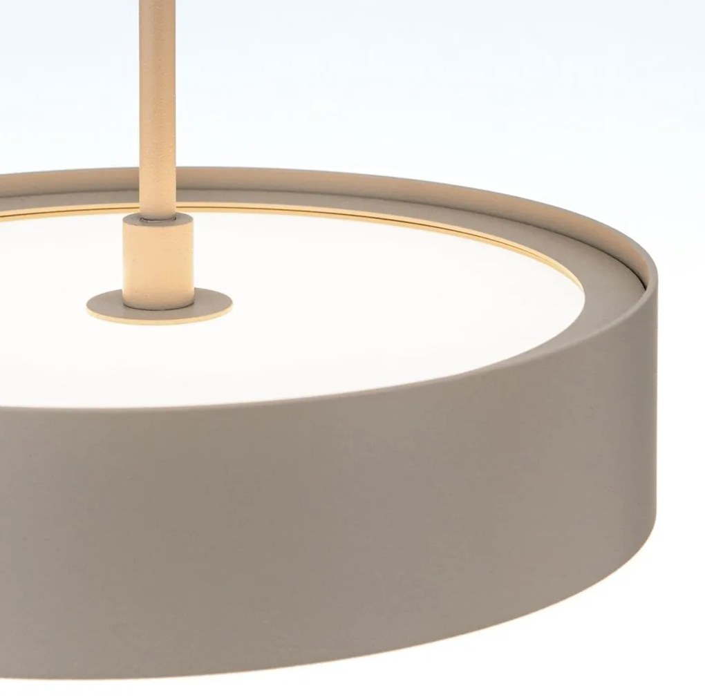 Lustra LED suspendata iluminat ambiental TEIDE khaki