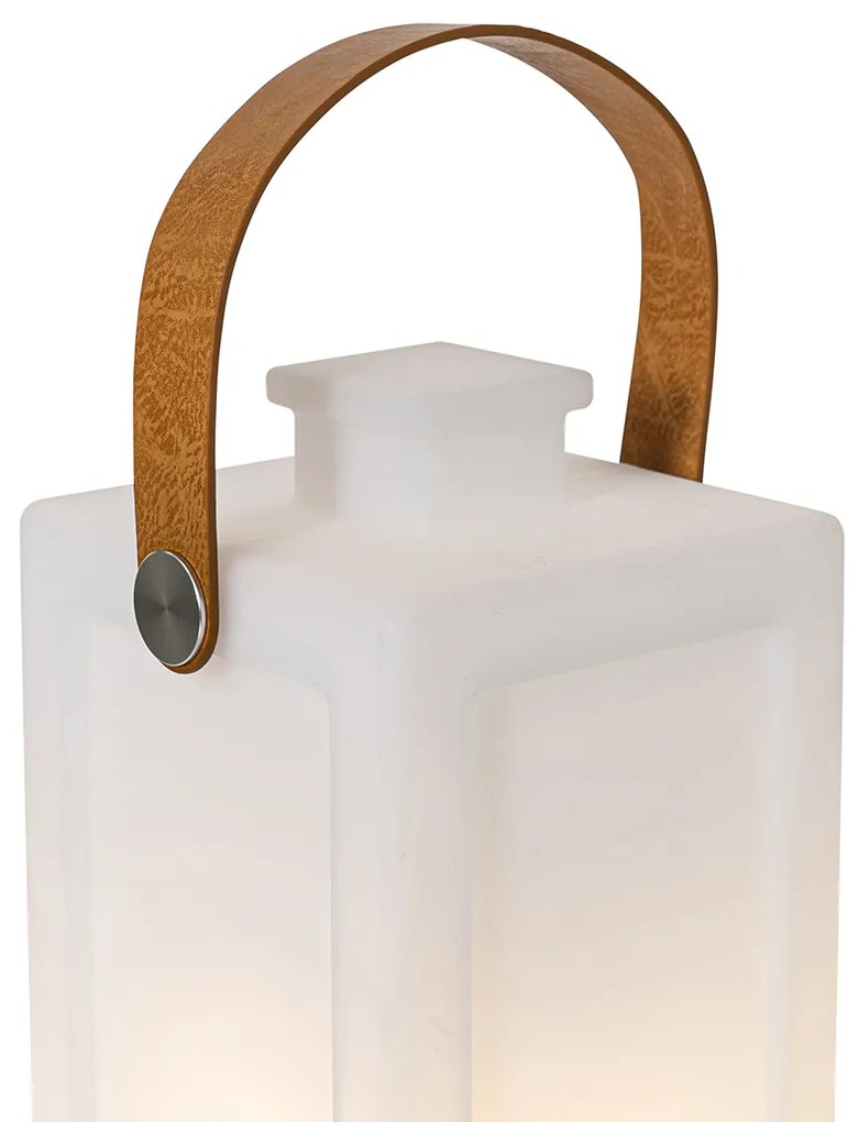 Lampă de masă modernă albă cu efect de flacără reîncărcabilă IP44 - Stard