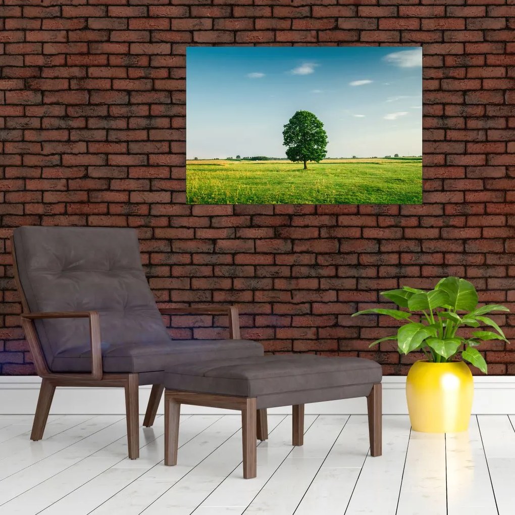 Tablu - Copac în luncă (90x60 cm)