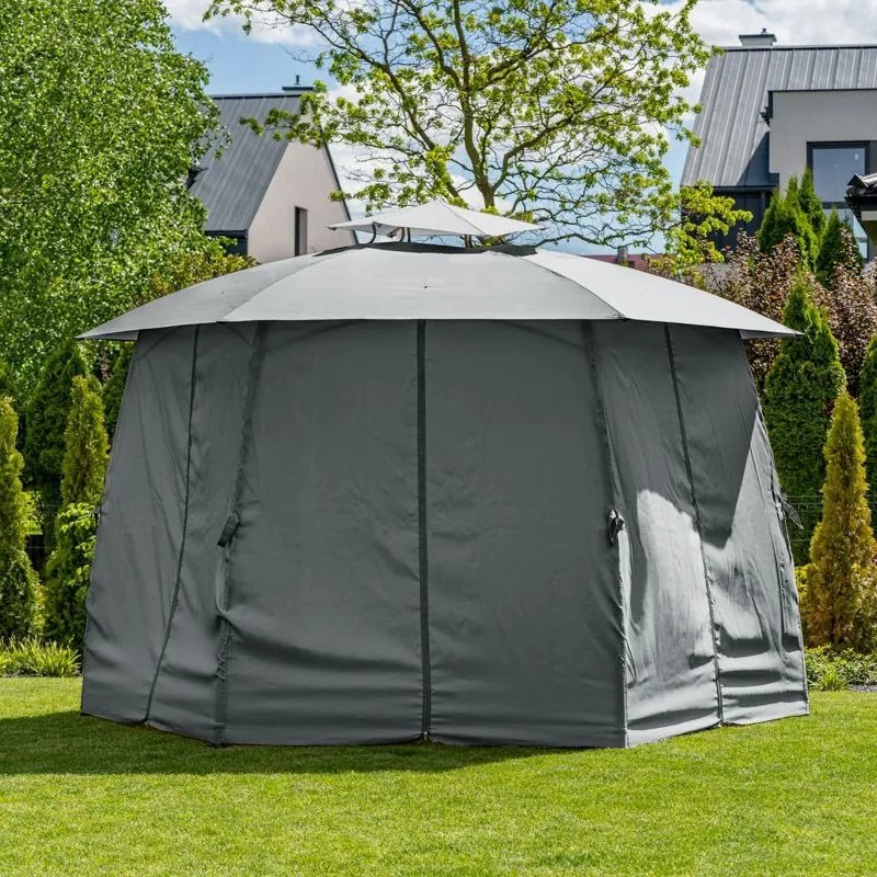 Foisor de gradina Gavi grafit H270 cm