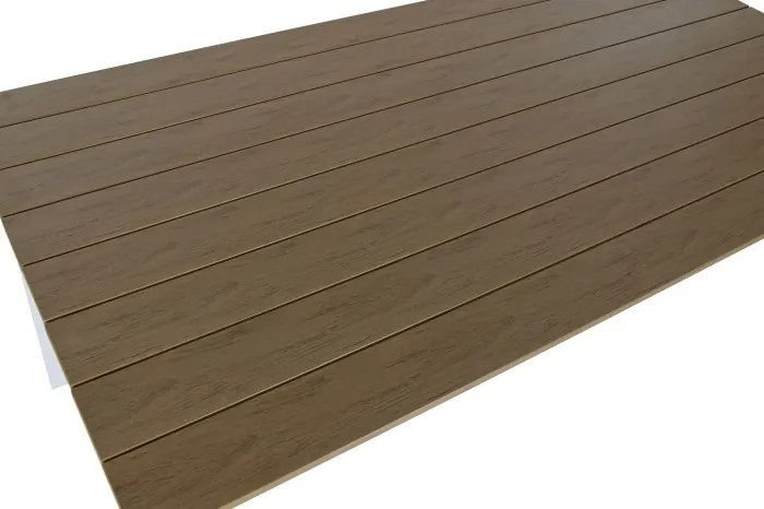 Set dining exterior din aluminiu și rășină, masă + 5 scaune