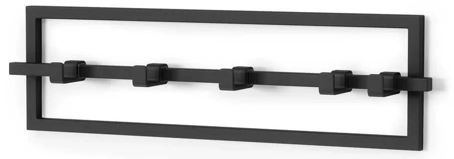 Cuier de perete negru din metal Cubiko – Umbra