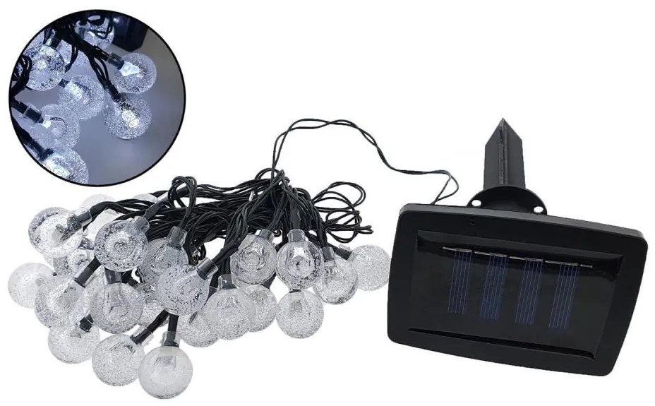 Lanț LED solar de exterior 30xLED/1,2V 6,5 m IP44